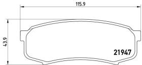 BREMBO P83024 - PASTILLA DE FRENO