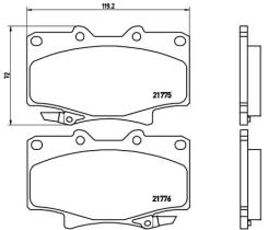 BREMBO P83025 - PASTILLA DE FRENO