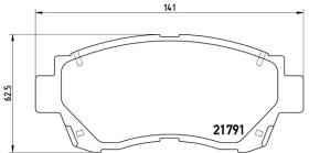 BREMBO P83027 - PASTILLA DE FRENO