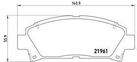 BREMBO P83028 - PASTILLA DE FRENO