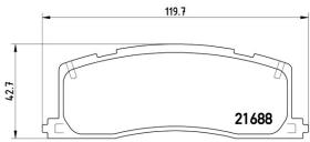 BREMBO P83030 - PASTILLA DE FRENO