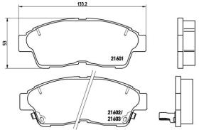 BREMBO P83034 - PASTILLA DE FRENO