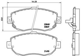 BREMBO P83037 - PASTILLA DE FRENO