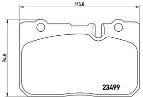 BREMBO P83039 - PASTILLA DE FRENO