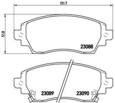 BREMBO P83042 - PASTILLA DE FRENO