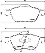 BREMBO P83043 - PASTILLA DE FRENO