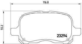 BREMBO P83044 - PASTILLA DE FRENO