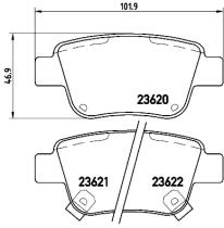 BREMBO P83047 - PASTILLA DE FRENO