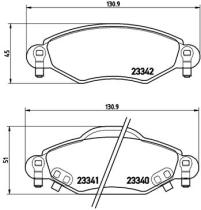 BREMBO P83053 - PASTILLA DE FRENO