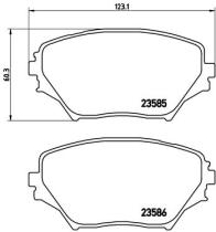 BREMBO P83055 - PASTILLA DE FRENO