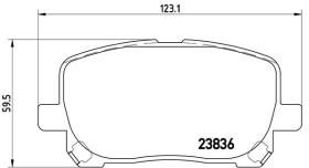 BREMBO P83061 - PASTILLA DE FRENO