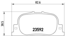 BREMBO P83063 - PASTILLA DE FRENO