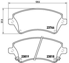 BREMBO P83064 - PASTILLA DE FRENO