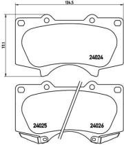 BREMBO P83066 - PASTILLA DE FRENO