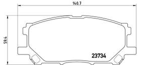 BREMBO P83067 - PASTILLA DE FRENO