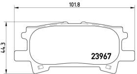 BREMBO P83068 - PASTILLA DE FRENO