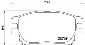 BREMBO P83070 - PASTILLA DE FRENO