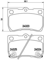 BREMBO P83073 - PASTILLA DE FRENO