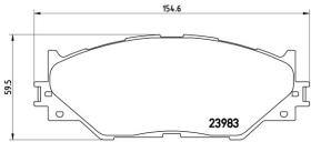 BREMBO P83074 - PASTILLA DE FRENO