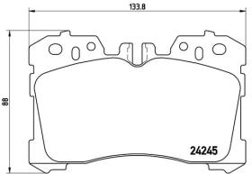 BREMBO P83075 - PASTILLA DE FRENO