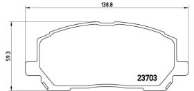 BREMBO P83078 - PASTILLA DE FRENO