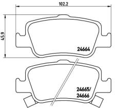 BREMBO P83080 - PASTILLA DE FRENO