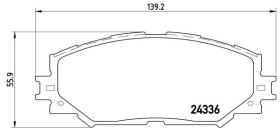 BREMBO P83082 - PASTILLA DE FRENO