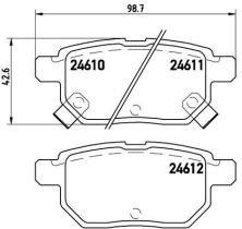 BREMBO P83083 - PASTILLA DE FRENO