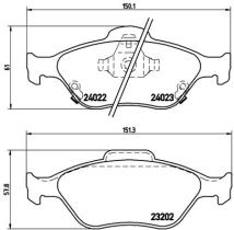 BREMBO P83085 - PASTILLA DE FRENO