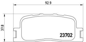 BREMBO P83088 - PASTILLA DE FRENO