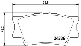 BREMBO P83089 - PASTILLA DE FRENO