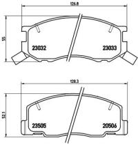 BREMBO P83093 - PASTILLA DE FRENO