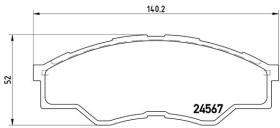 BREMBO P83096 - PASTILLA DE FRENO