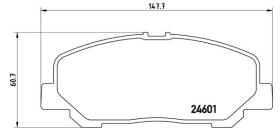 BREMBO P83099 - PASTILLA DE FRENO