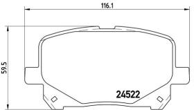 BREMBO P83100 - PASTILLA DE FRENO