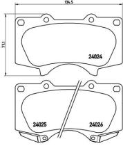 BREMBO P83102 - PASTILLA DE FRENO