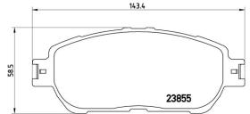 BREMBO P83105 - PASTILLA DE FRENO