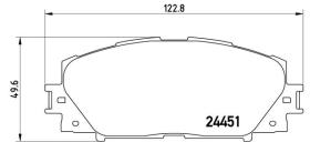 BREMBO P83106 - PASTILLA DE FRENO