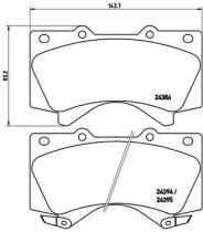 BREMBO P83107 - PASTILLA DE FRENO