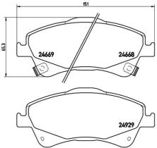 BREMBO P83109 - PASTILLA DE FRENO