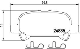 BREMBO P83110 - PASTILLA DE FRENO