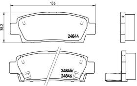 BREMBO P83111 - PASTILLA DE FRENO