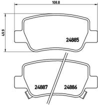 BREMBO P83112 - PASTILLA DE FRENO