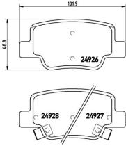 BREMBO P83114 - PASTILLA DE FRENO