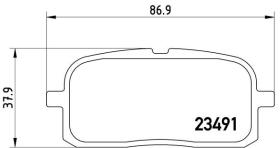 BREMBO P83116 - PASTILLA DE FRENO