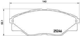 BREMBO P83137 - PASTILLA DE FRENO