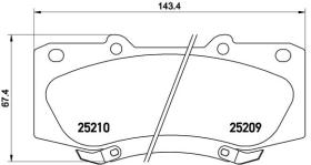 BREMBO P83140 - PASTILLA DE FRENO