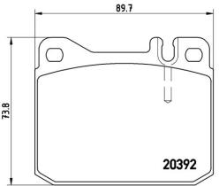 BREMBO P85007 - PASTILLA DE FRENO