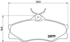 BREMBO P85008 - PASTILLA DE FRENO