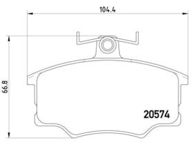 BREMBO P85010 - PASTILLA TURISMO